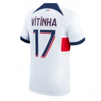 Camisa de Futebol Paris Saint-Germain Vitinha Ferreira #17 Equipamento Secundário 2023-24 Manga Curta